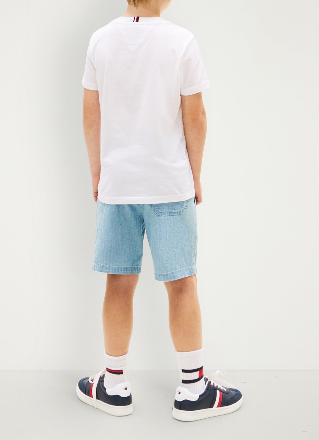 Tommy Hilfiger T-shirt met logo - achterkant wit