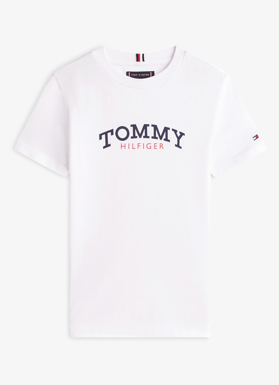 Tommy Hilfiger T-shirt met logo - voorkant 2 wit