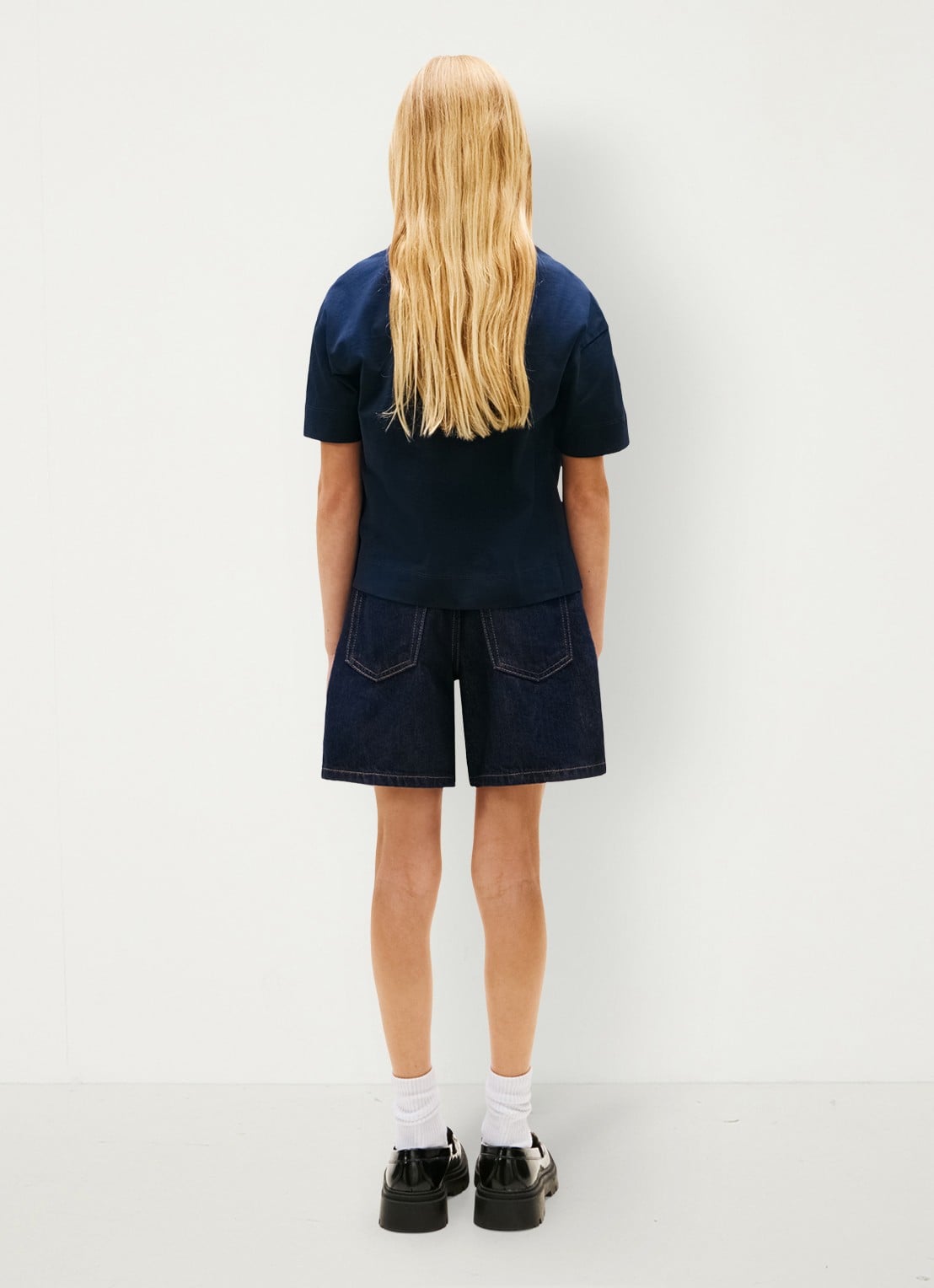 Tommy Hilfiger T-shirt met logo - achterkant donkerblauw