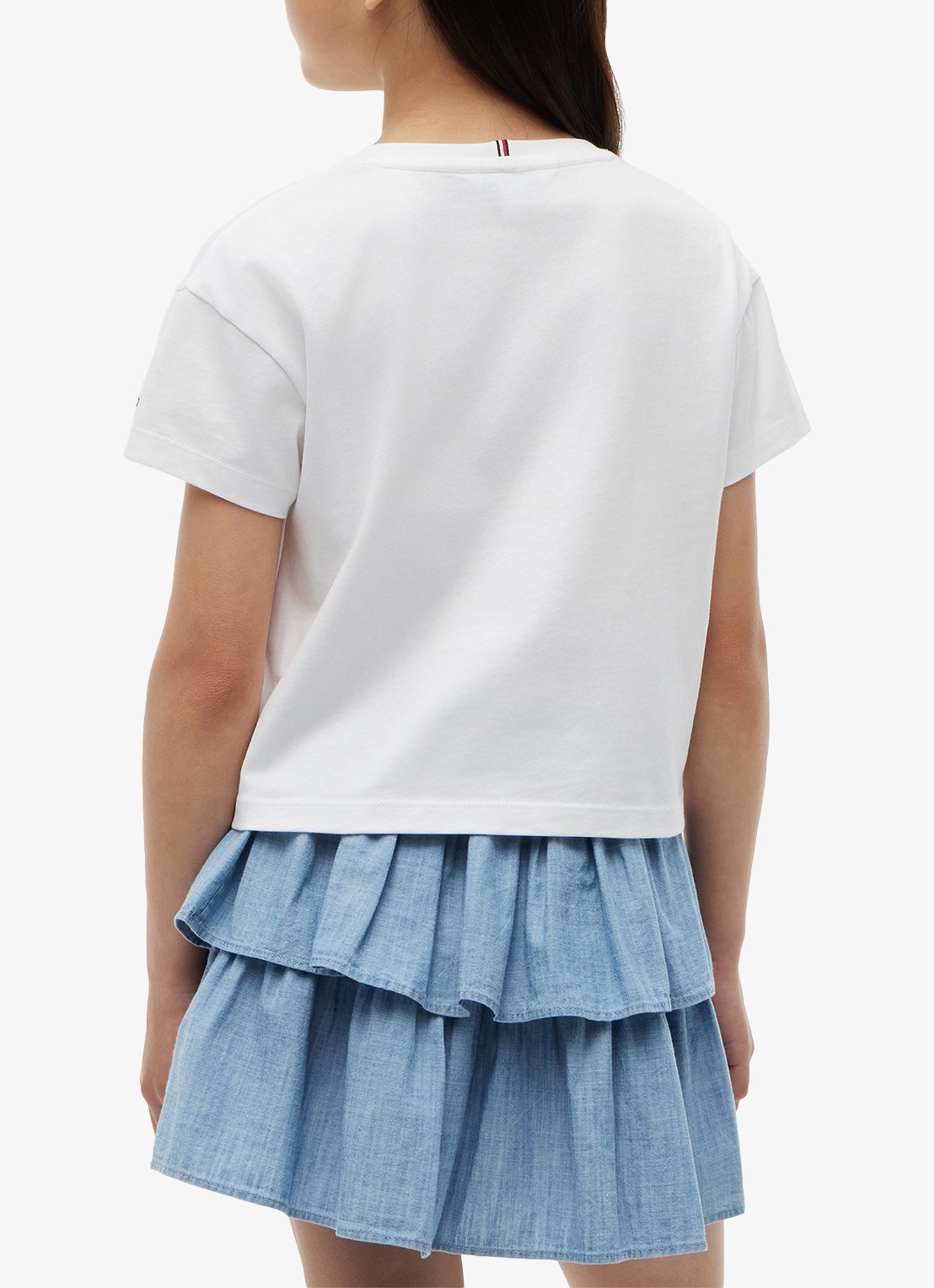 Tommy Hilfiger T-shirt met logo - achterkant wit
