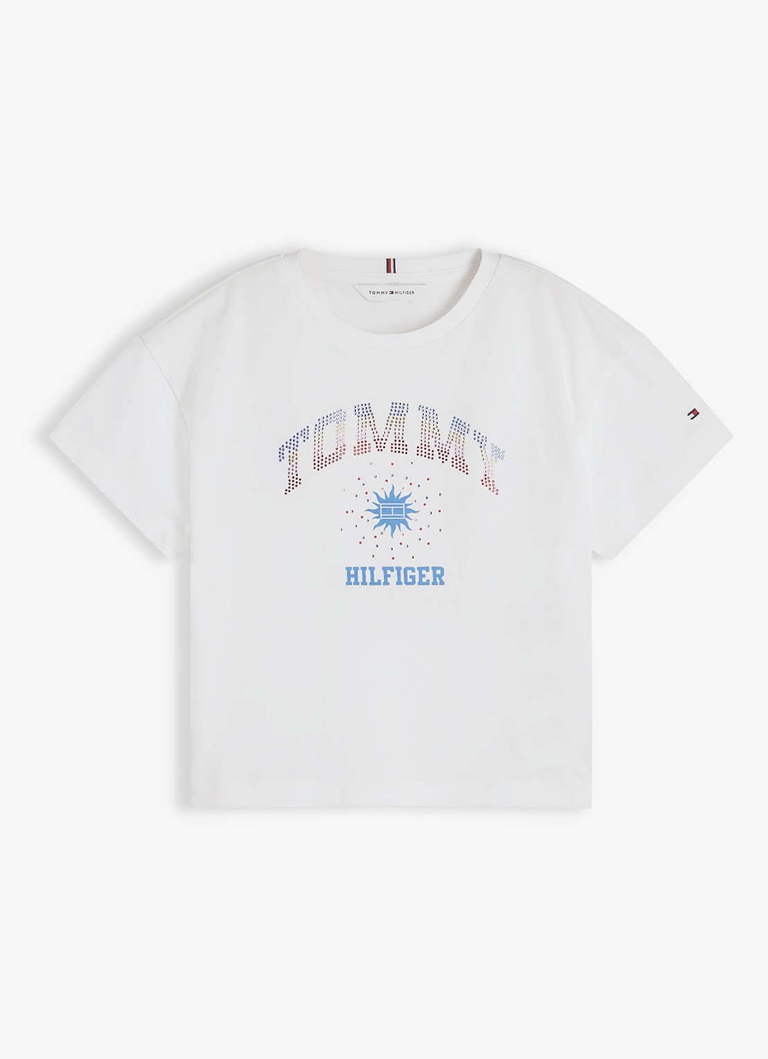 Tommy Hilfiger T-shirt met logo - voorkant 2 wit