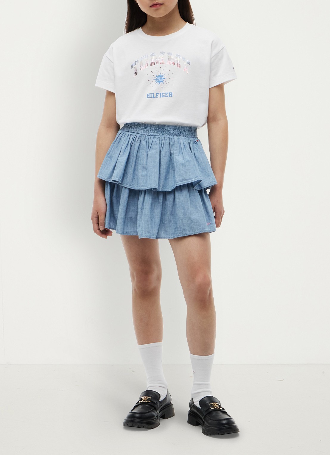Tommy Hilfiger T-shirt met logo - voorkant 3 wit