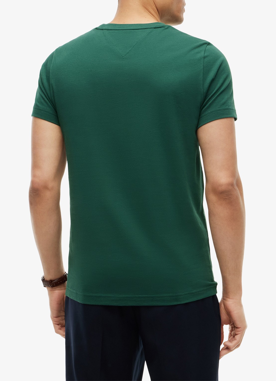 Tommy Hilfiger T-shirt met logoborduring  - achterkant ornamental green-l6k