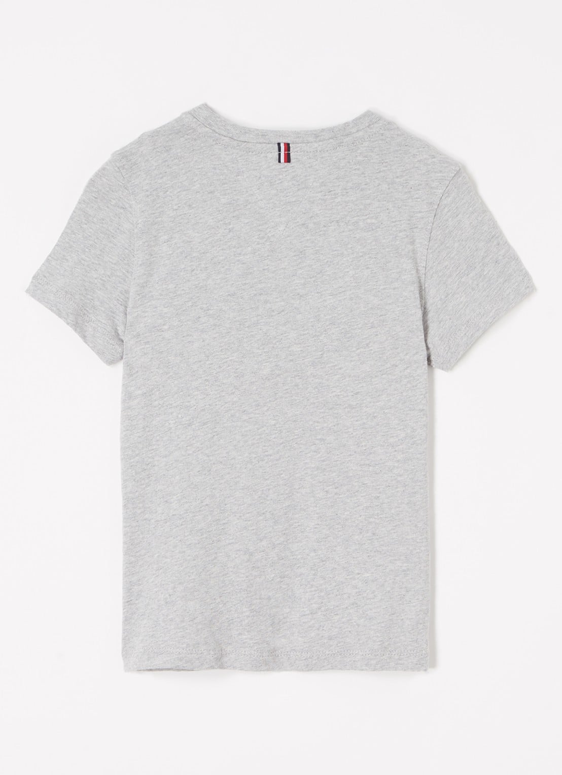 Tommy Hilfiger T-shirt met logoborduring - voorkant 2 grijs
