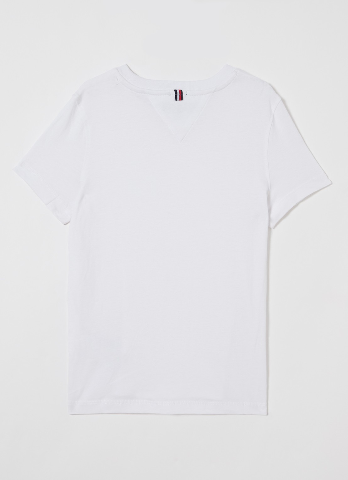 Tommy Hilfiger T-shirt met logoborduring - voorkant 2 wit