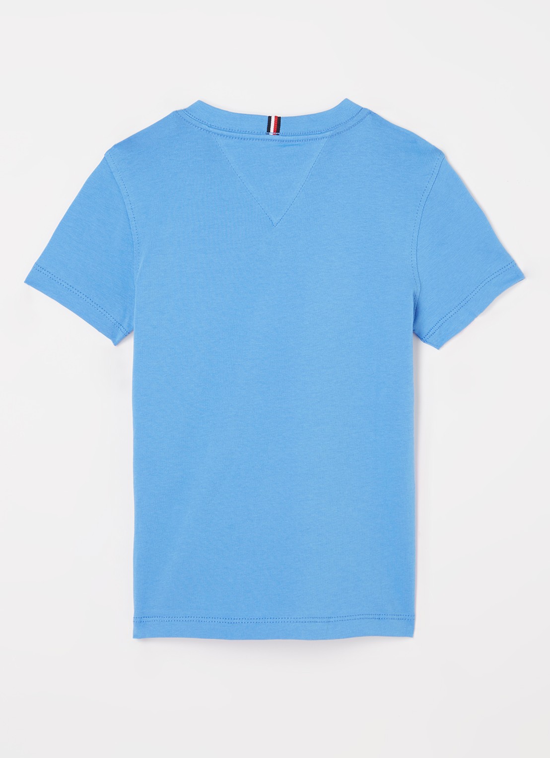 Tommy Hilfiger T-shirt met logoborduring - voorkant 2 blue spell-c30 / blauw