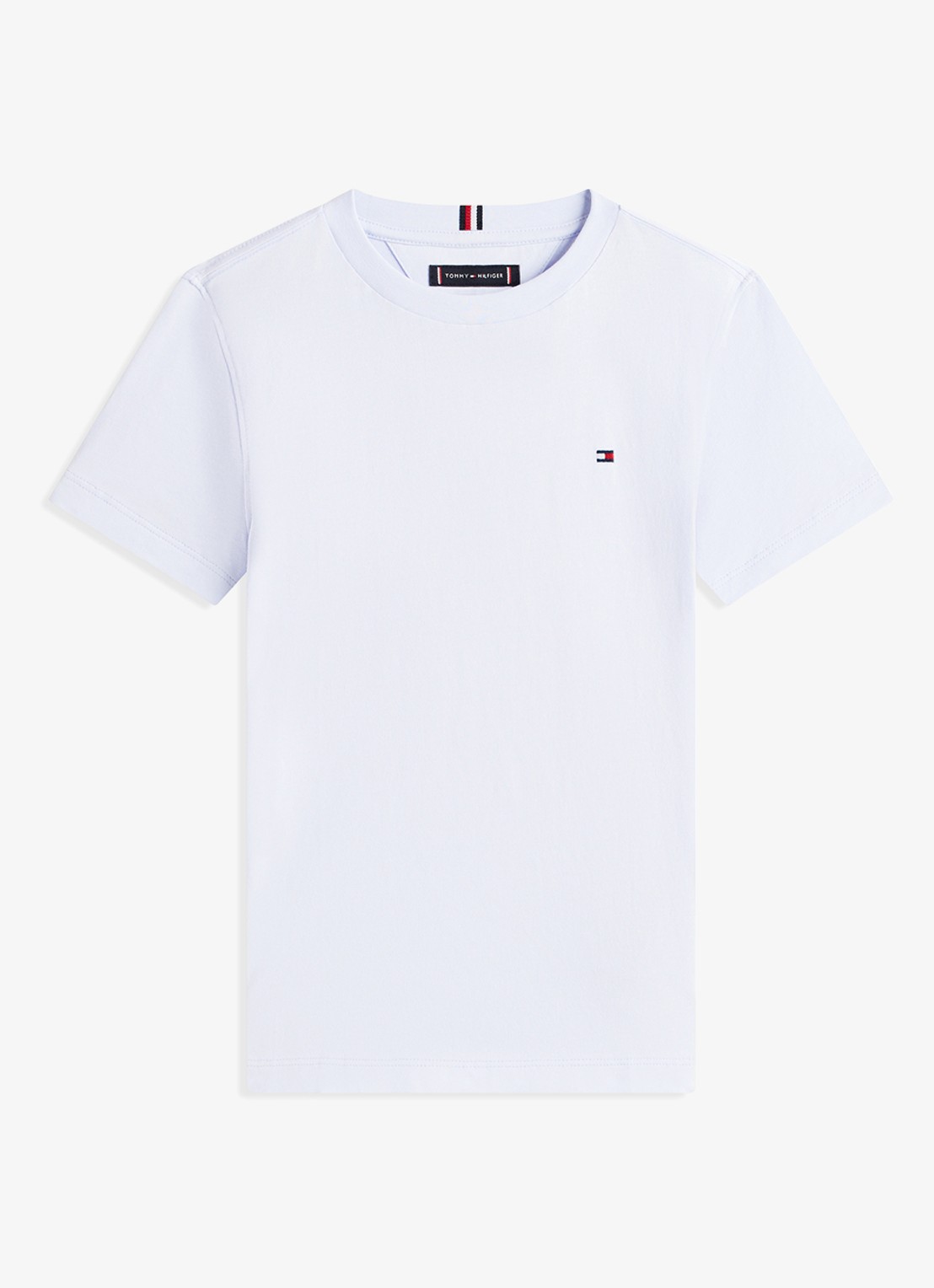 Tommy Hilfiger T-shirt met logoborduring - voorkant sweet blue-c3q / lichtblauw