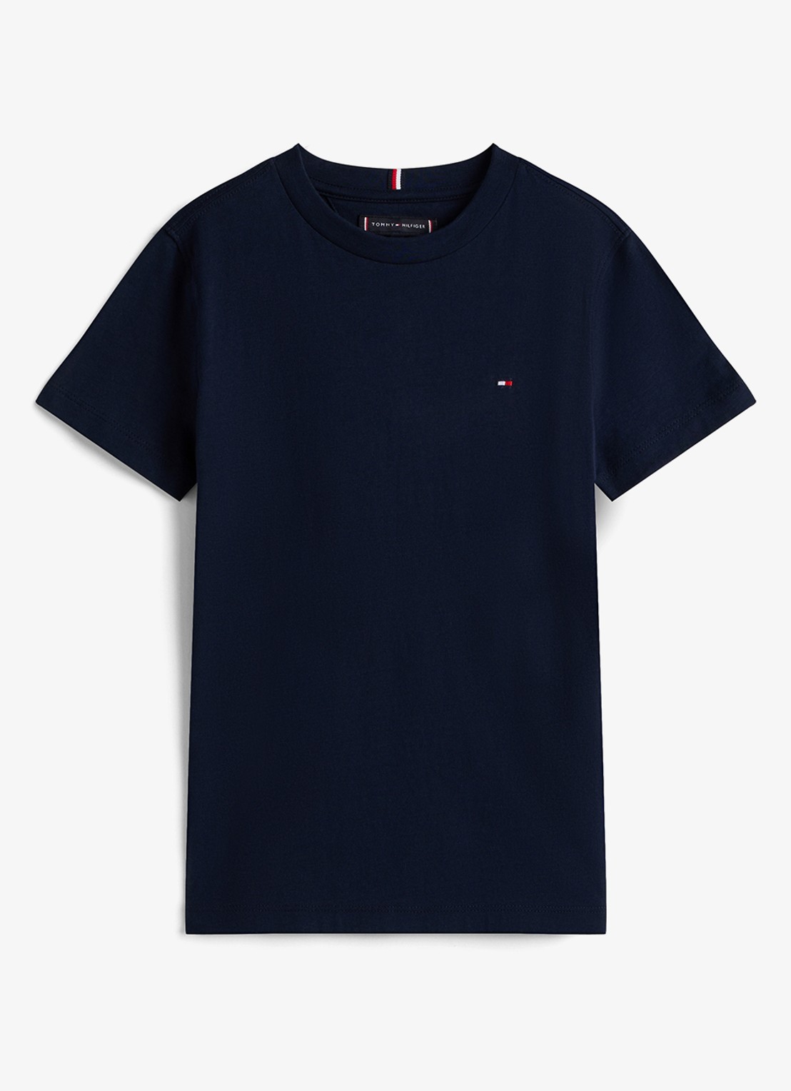 Tommy Hilfiger T-shirt met logoborduring - voorkant 2 dark night navy-c1g