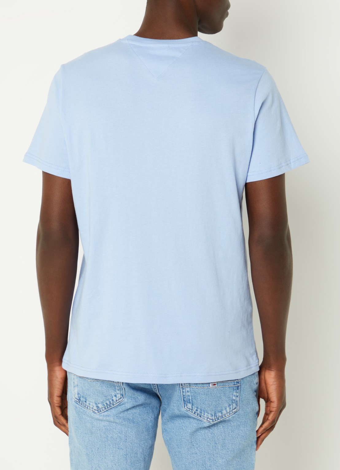 Tommy Hilfiger T-shirt met logoprint - achterkant 4 blauwgrijs
