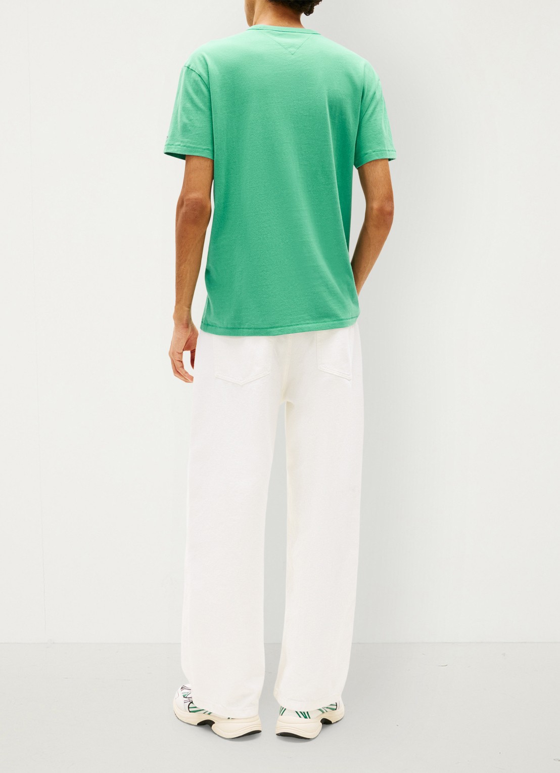 Tommy Hilfiger T-shirt met logoprint - achterkant 5 groen