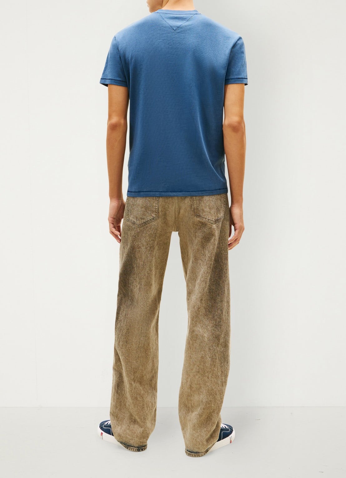Tommy Hilfiger T-shirt met logoprint - achterkant 5 blauw