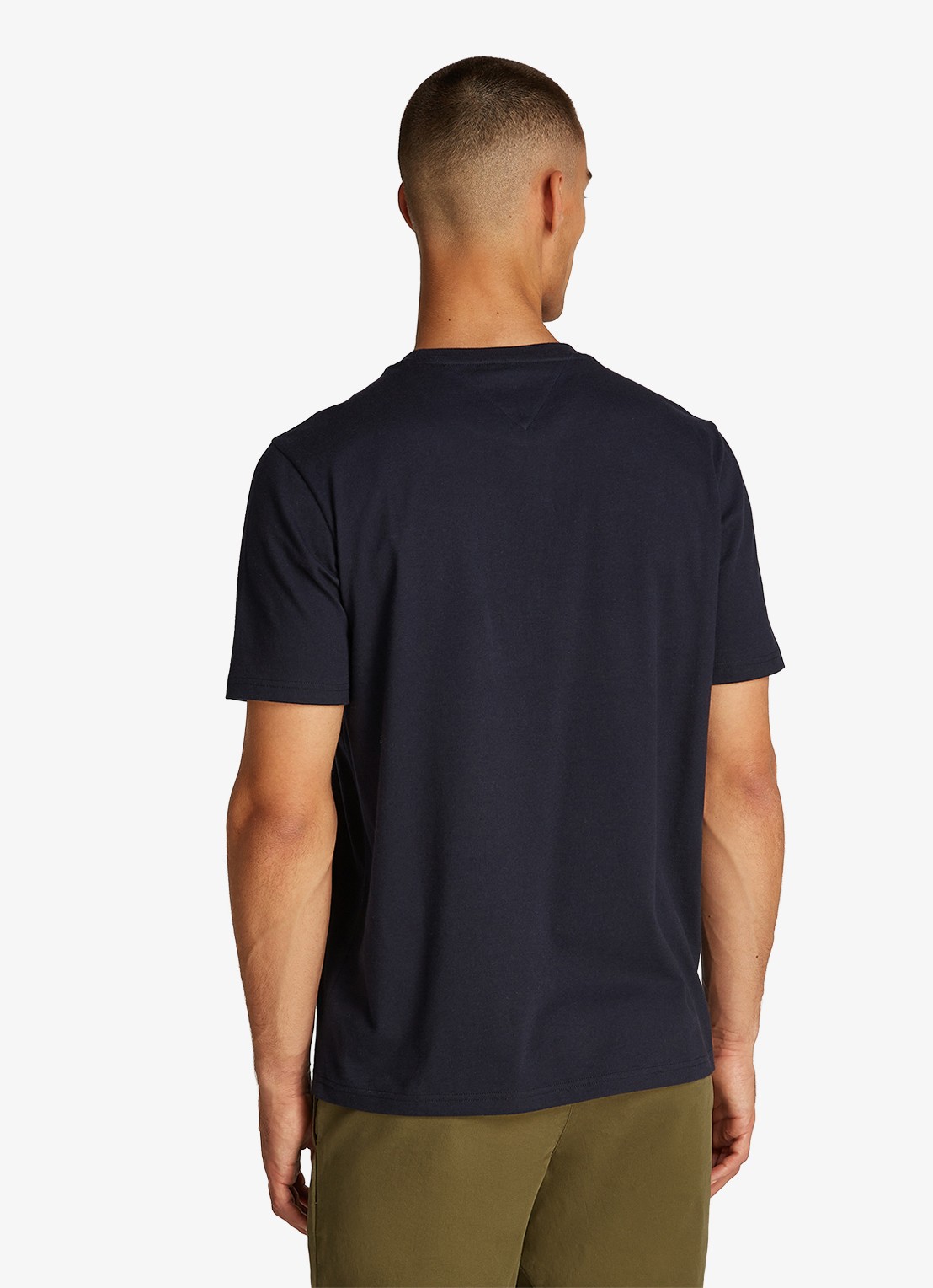 Tommy Hilfiger T-shirt met logoprint - achterkant 7 donkerblauw