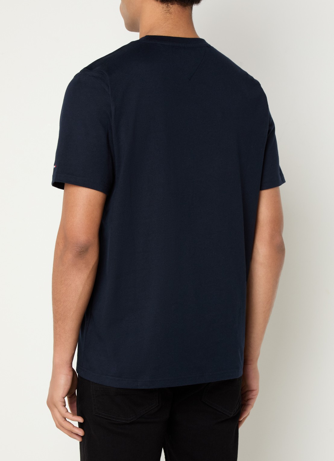 Tommy Hilfiger T-shirt met logoprint - achterkant 8 donkerblauw