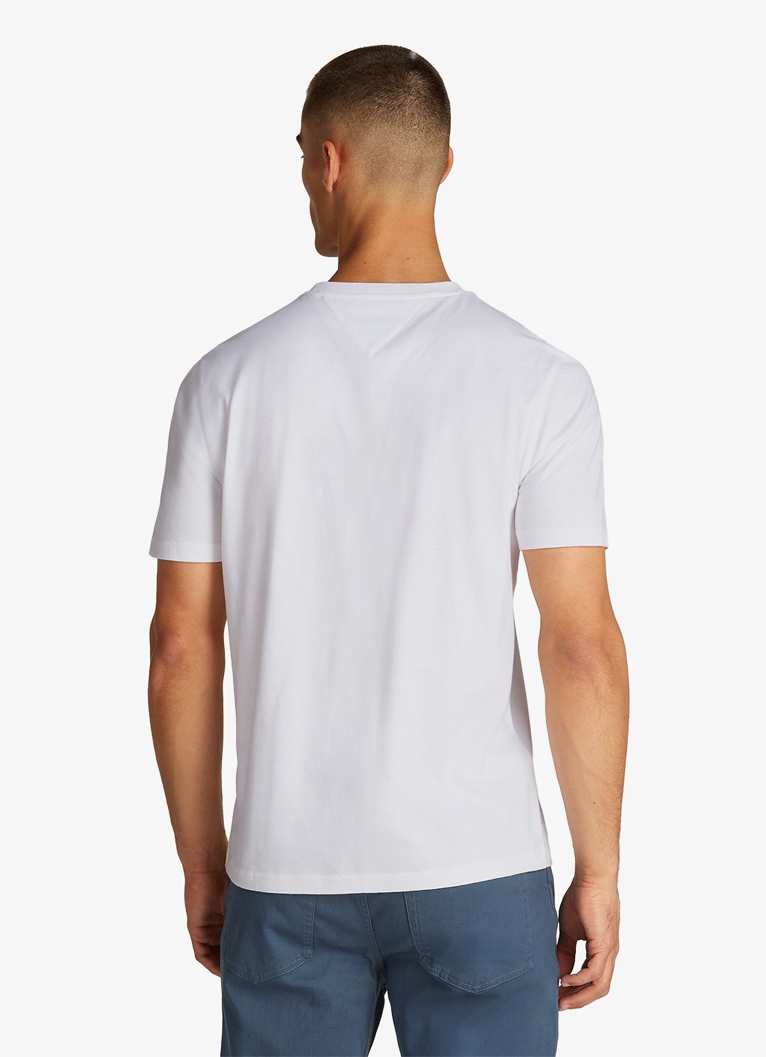 Tommy Hilfiger T-shirt met logoprint - achterkant 7 wit