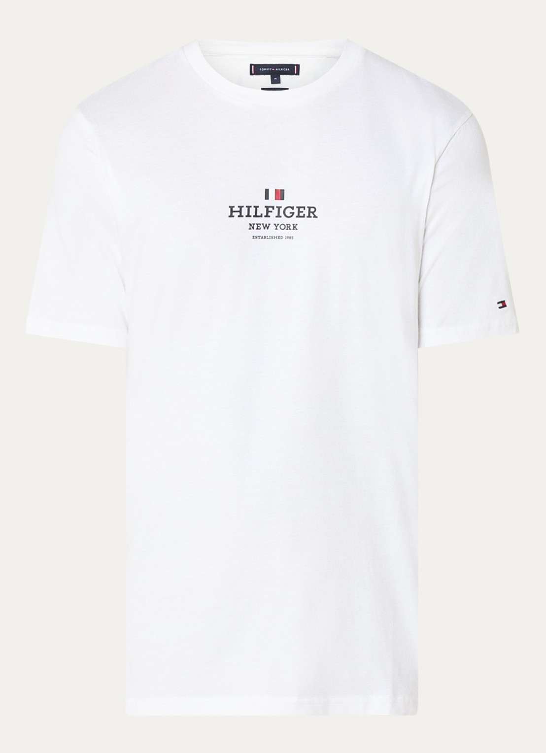 Tommy Hilfiger T-shirt met logoprint - voorkant 3 wit