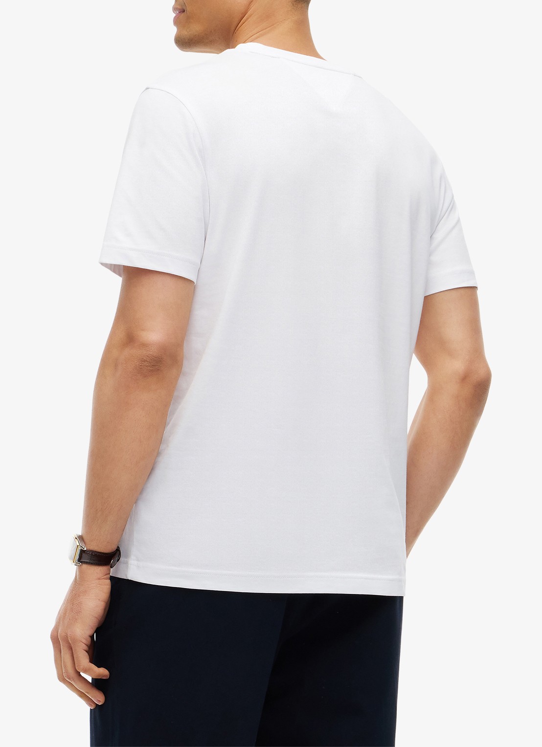 Tommy Hilfiger T-shirt met logoprint - achterkant wit
