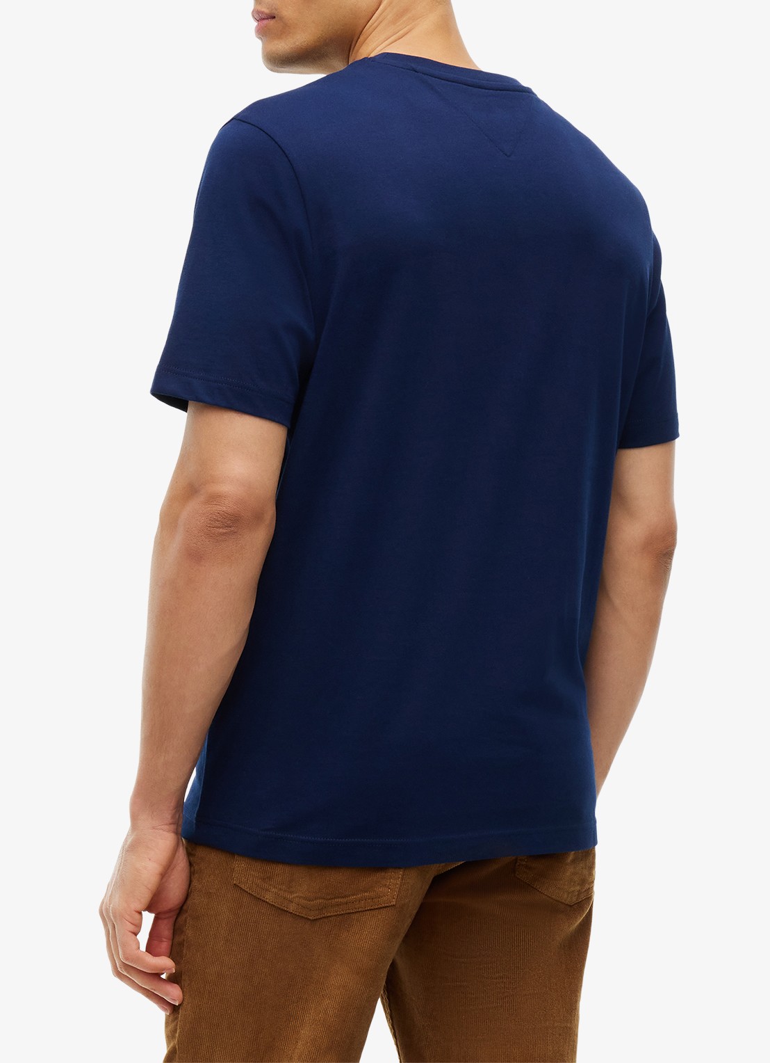 Tommy Hilfiger T-shirt met logoprint - achterkant 3 donkerblauw