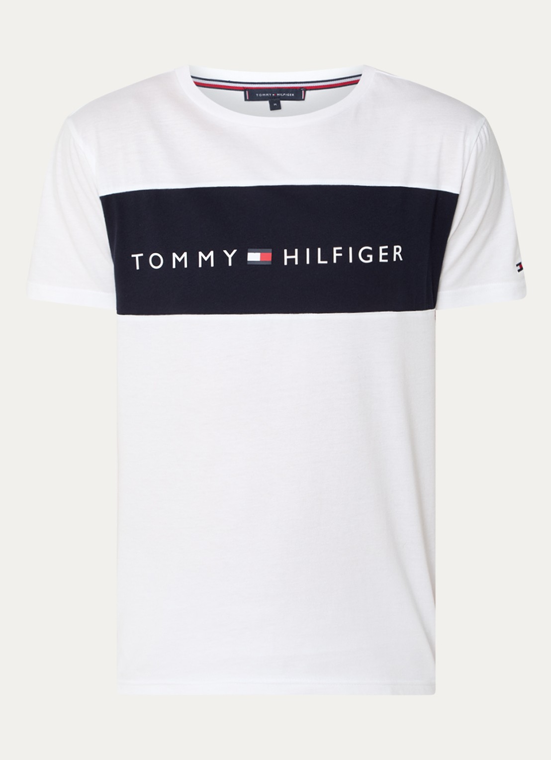 Tommy Hilfiger T-shirt met logoprint - voorkant 3 wit