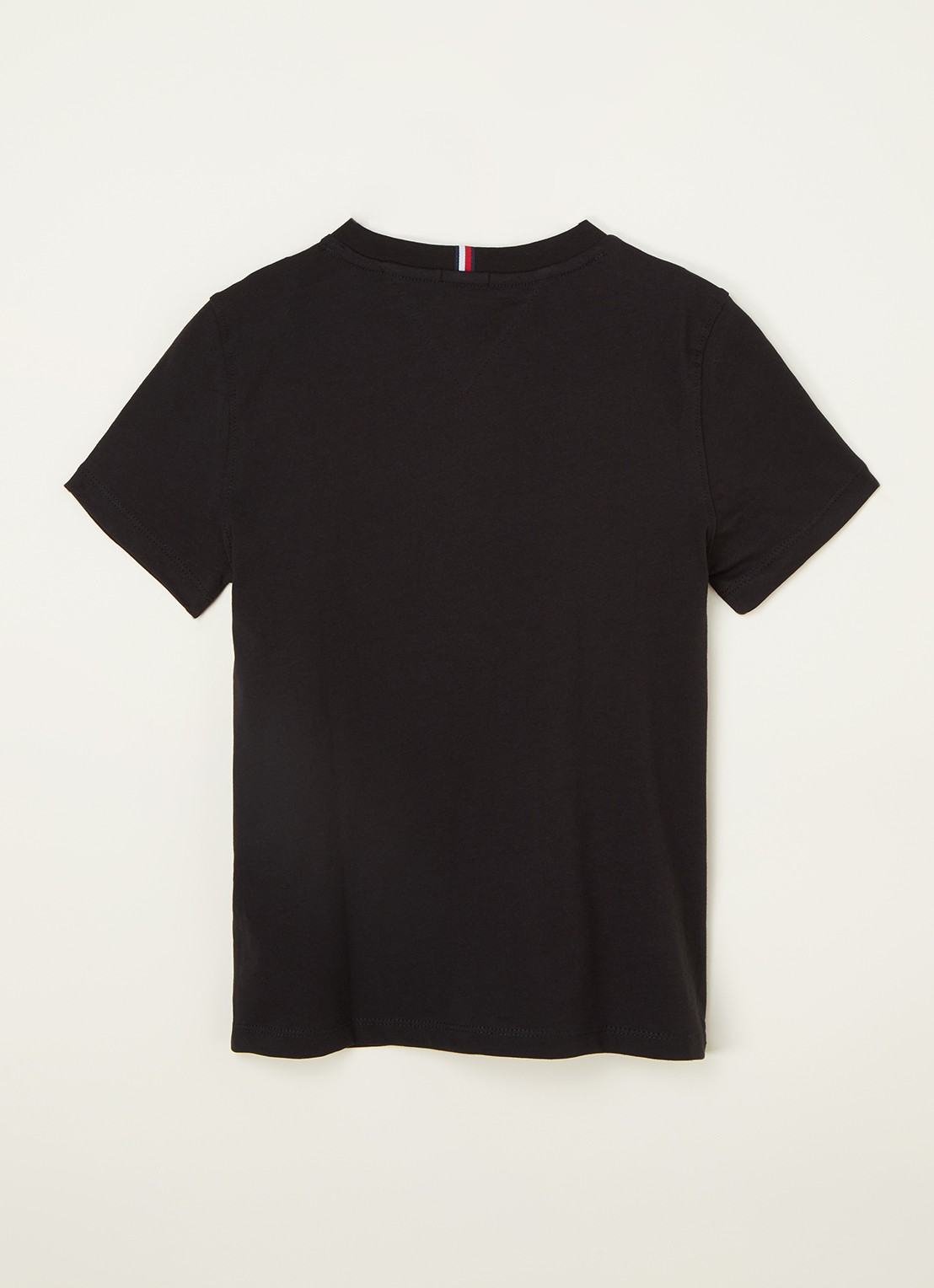 Tommy Hilfiger T-shirt met logoprint - voorkant 2 zwart