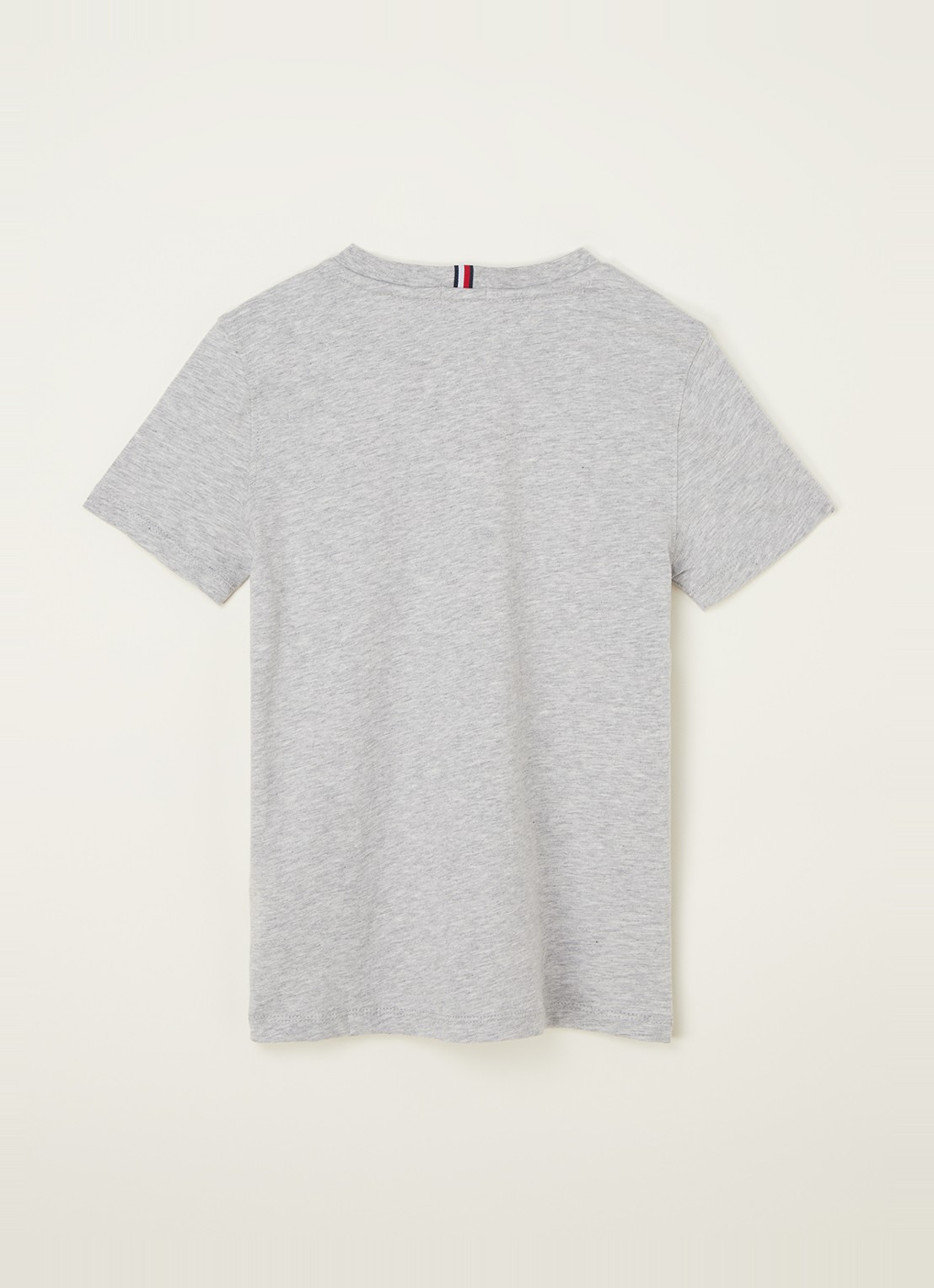 Tommy Hilfiger T-shirt met logoprint - voorkant 2 grijsmele