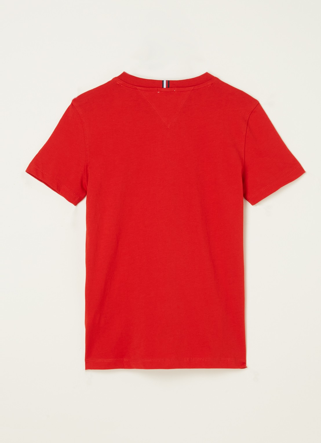 Tommy Hilfiger T-shirt met logoprint - voorkant 2 rood