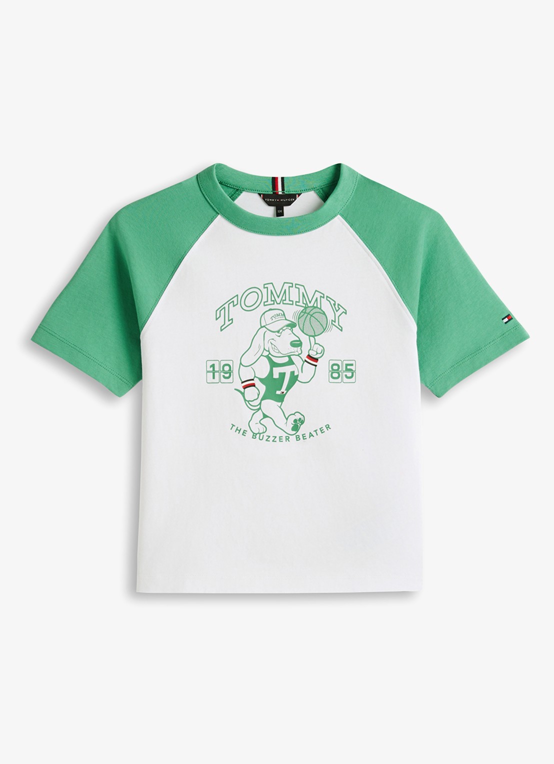 Tommy Hilfiger T-shirt met logoprint - voorkant wit