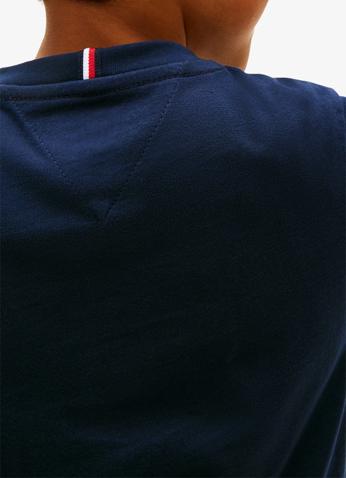Tommy Hilfiger T-shirt met logoprint - detail 5 blauw
