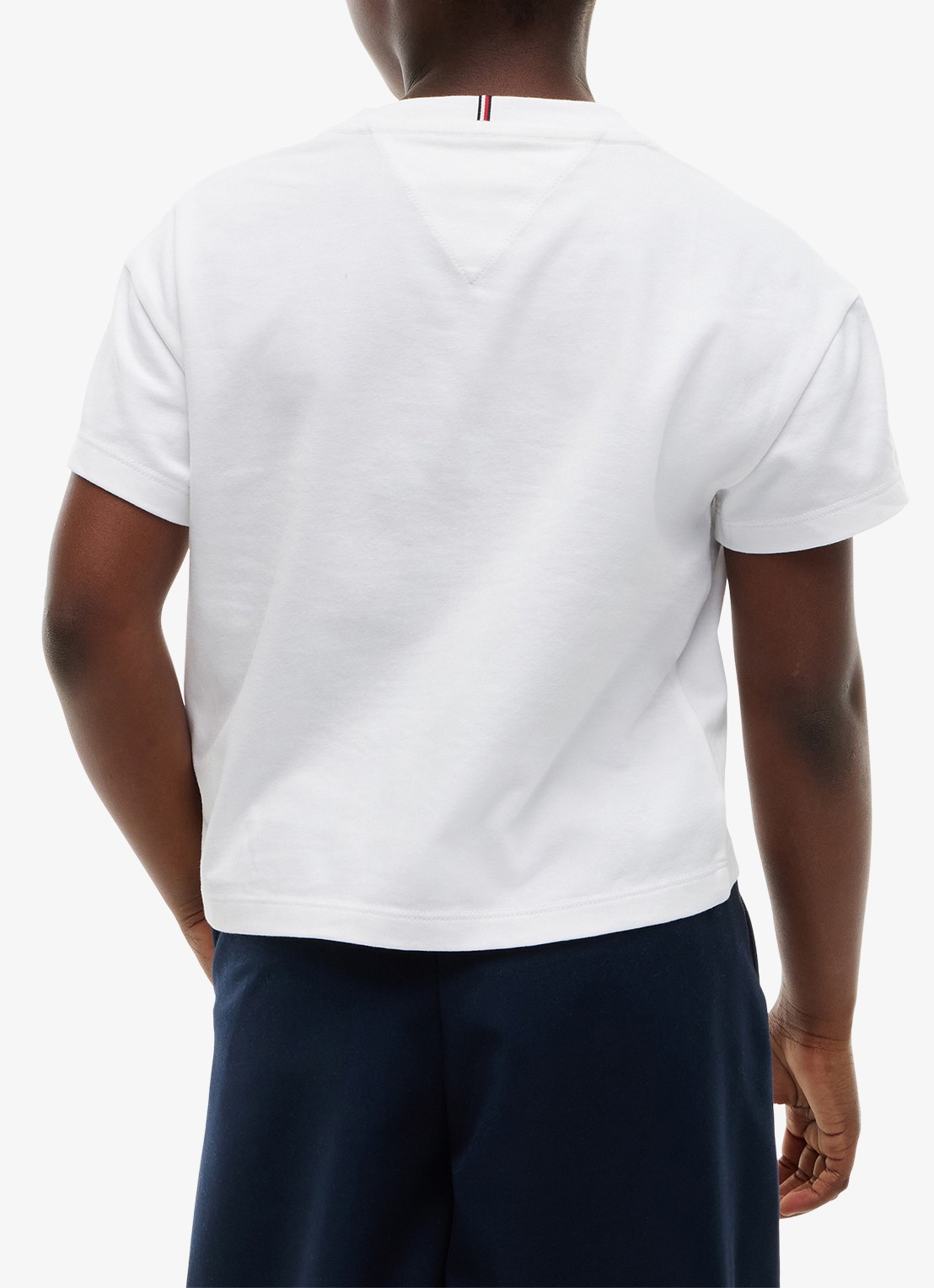 Tommy Hilfiger T-shirt met logoprint - achterkant 3 wit