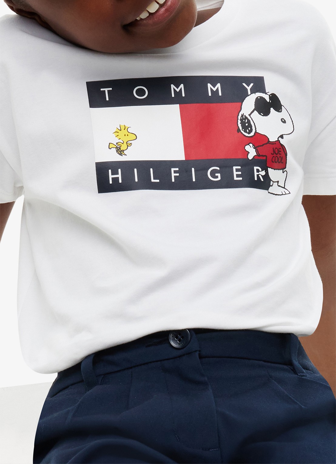 Tommy Hilfiger T-shirt met logoprint - detail 2 wit