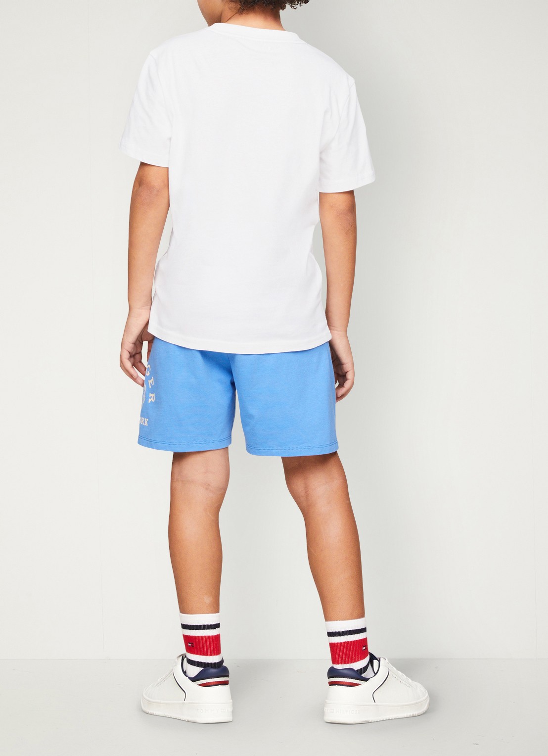 Tommy Hilfiger T-shirt met ronde hals in 2-pack - achterkant donkerblauw
