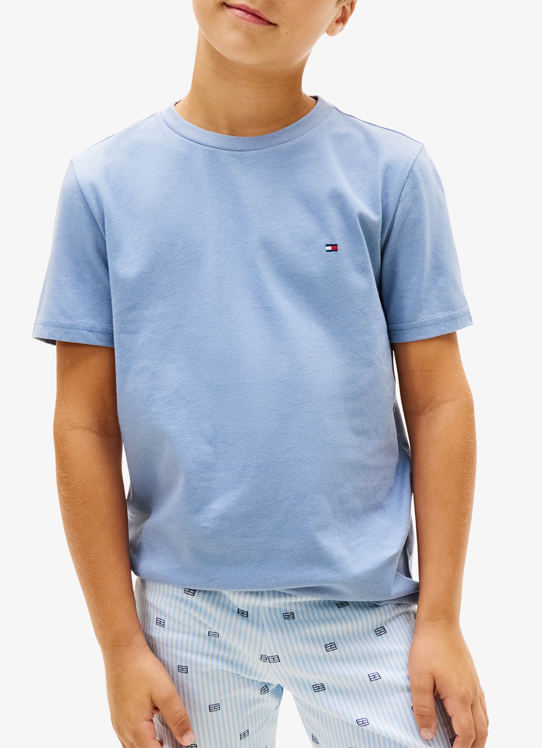 Tommy Hilfiger T-shirt met ronde hals in 2-pack - detail 5 brisk blue