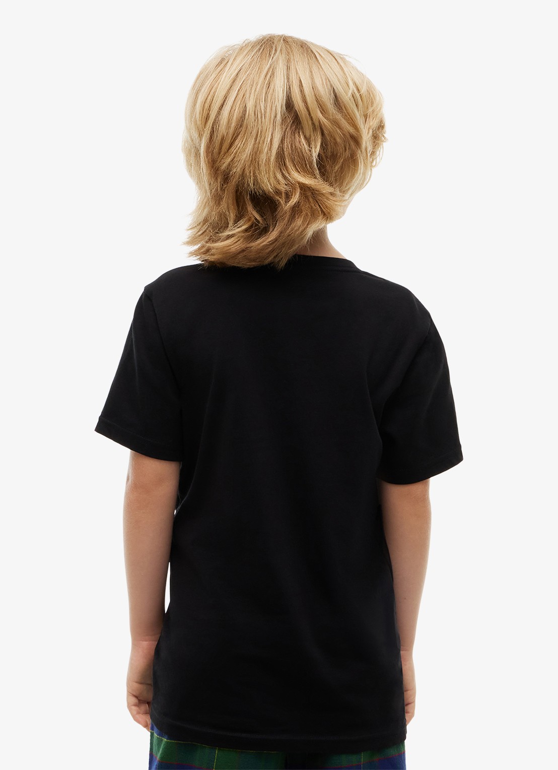 Tommy Hilfiger T-shirt met ronde hals in 2-pack - achterkant 6 black / dk grey heather-0s3
