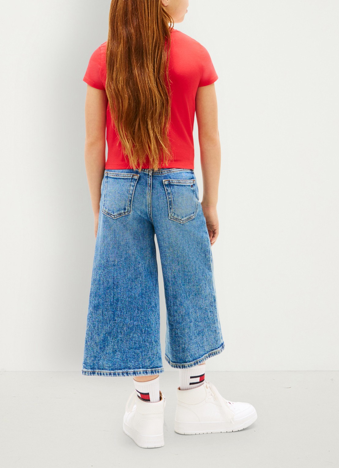 Tommy Hilfiger T-shirt met strass - achterkant rood
