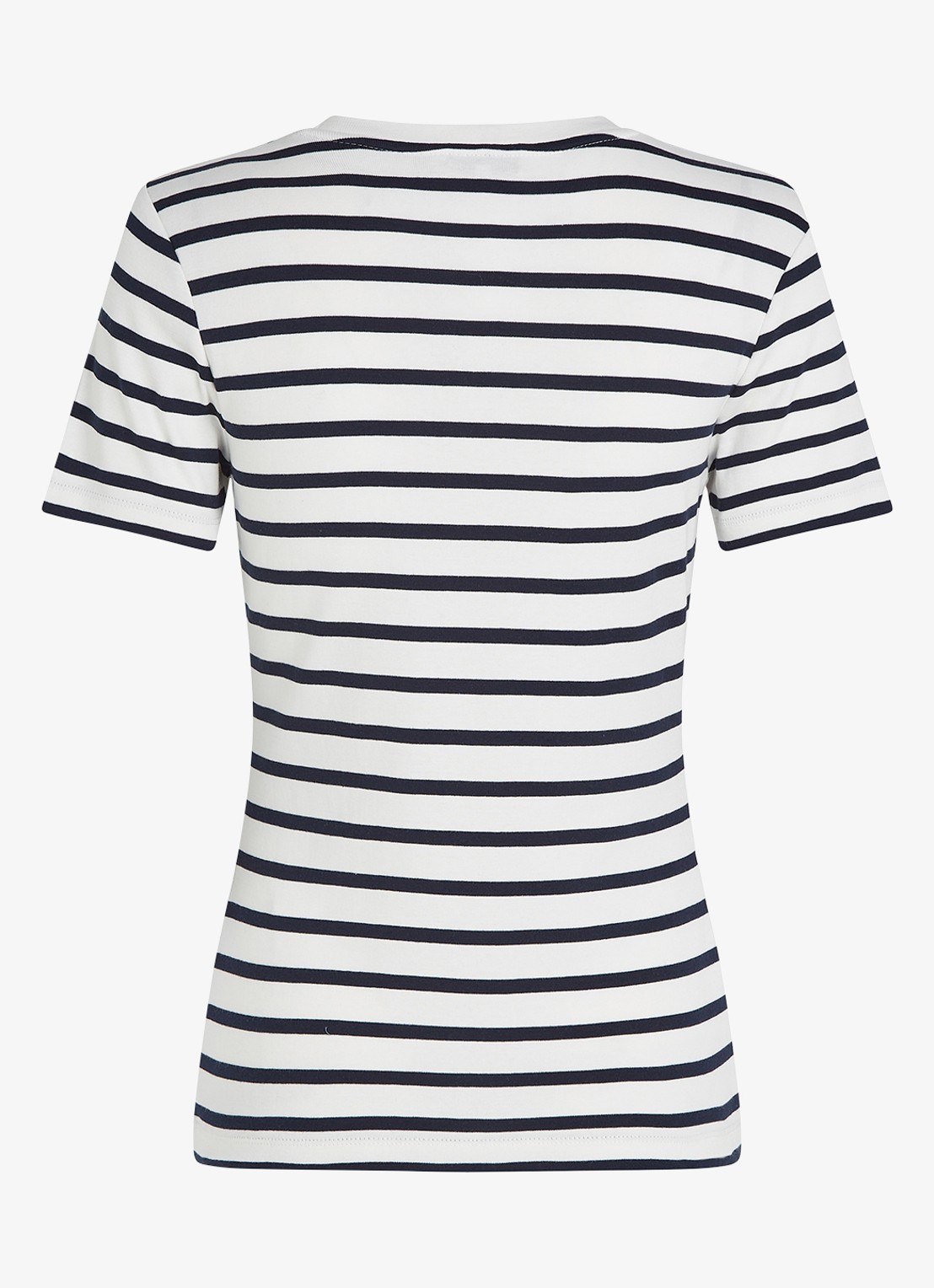 Tommy Hilfiger T-shirt met streepprint - detail 3 breton dark navy / blauw