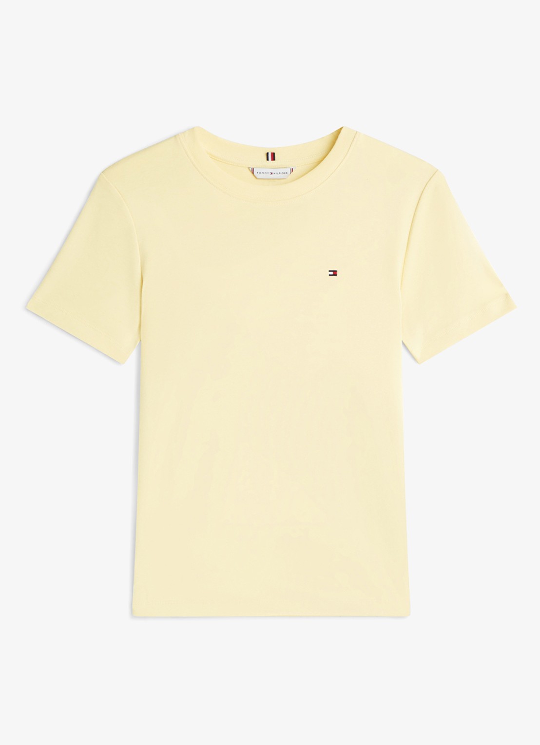 Tommy Hilfiger T-shirt met streepprint - voorkant 2 zesty yellow / geel