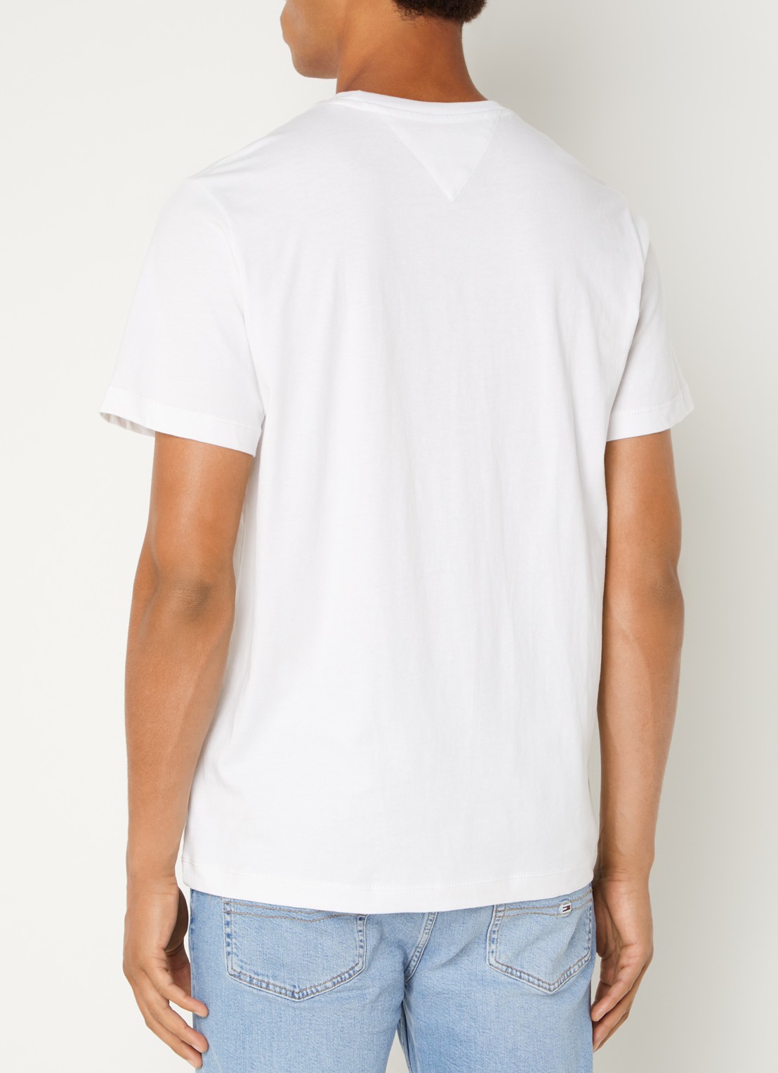 Tommy Hilfiger T-shirt van katoen met logo - achterkant 3 wit