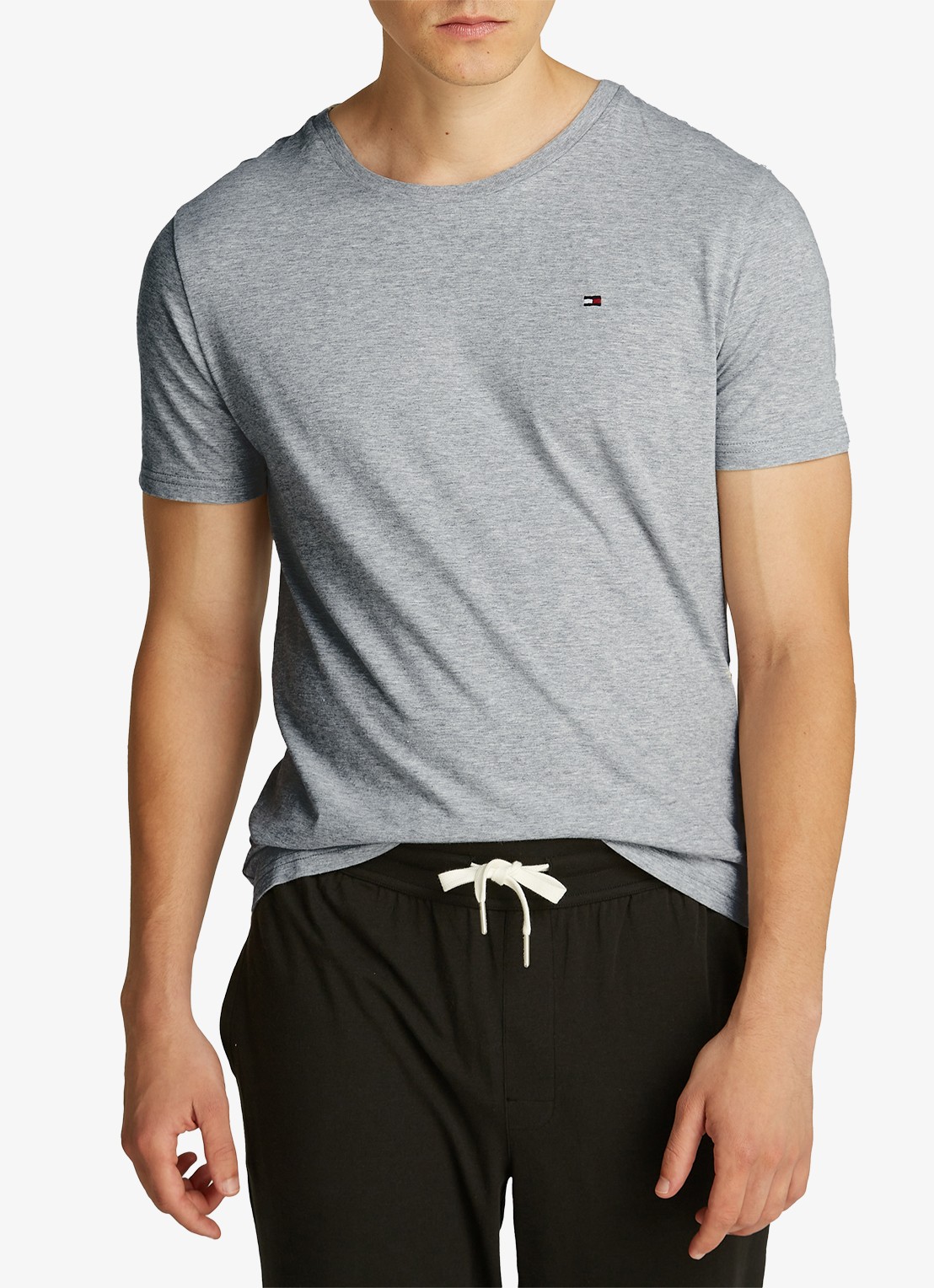 Tommy Hilfiger T-shirts met logo in 3-pack - detail grijs