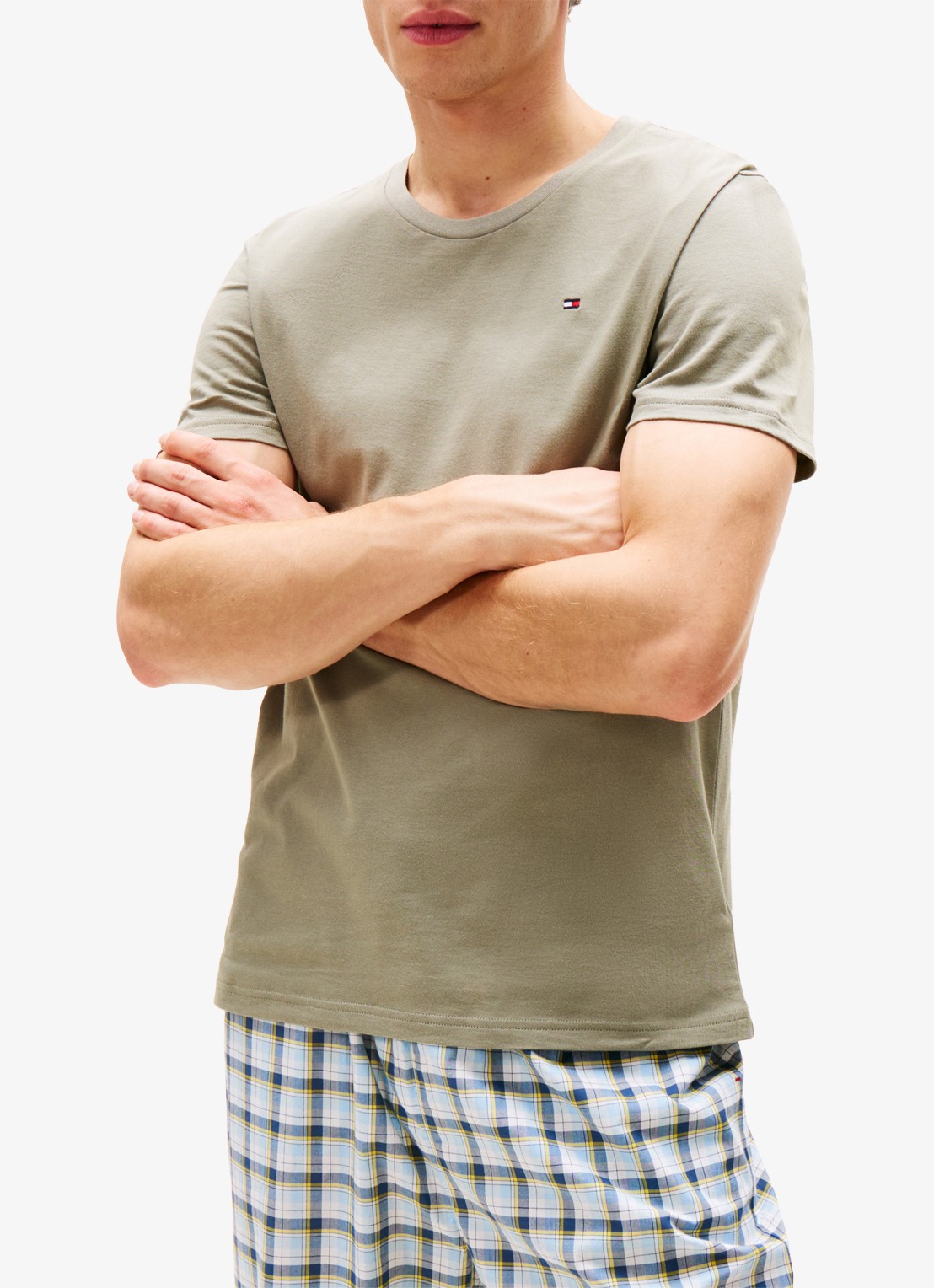 Tommy Hilfiger T-shirts met logo in 3-pack - detail 2 lindegroen