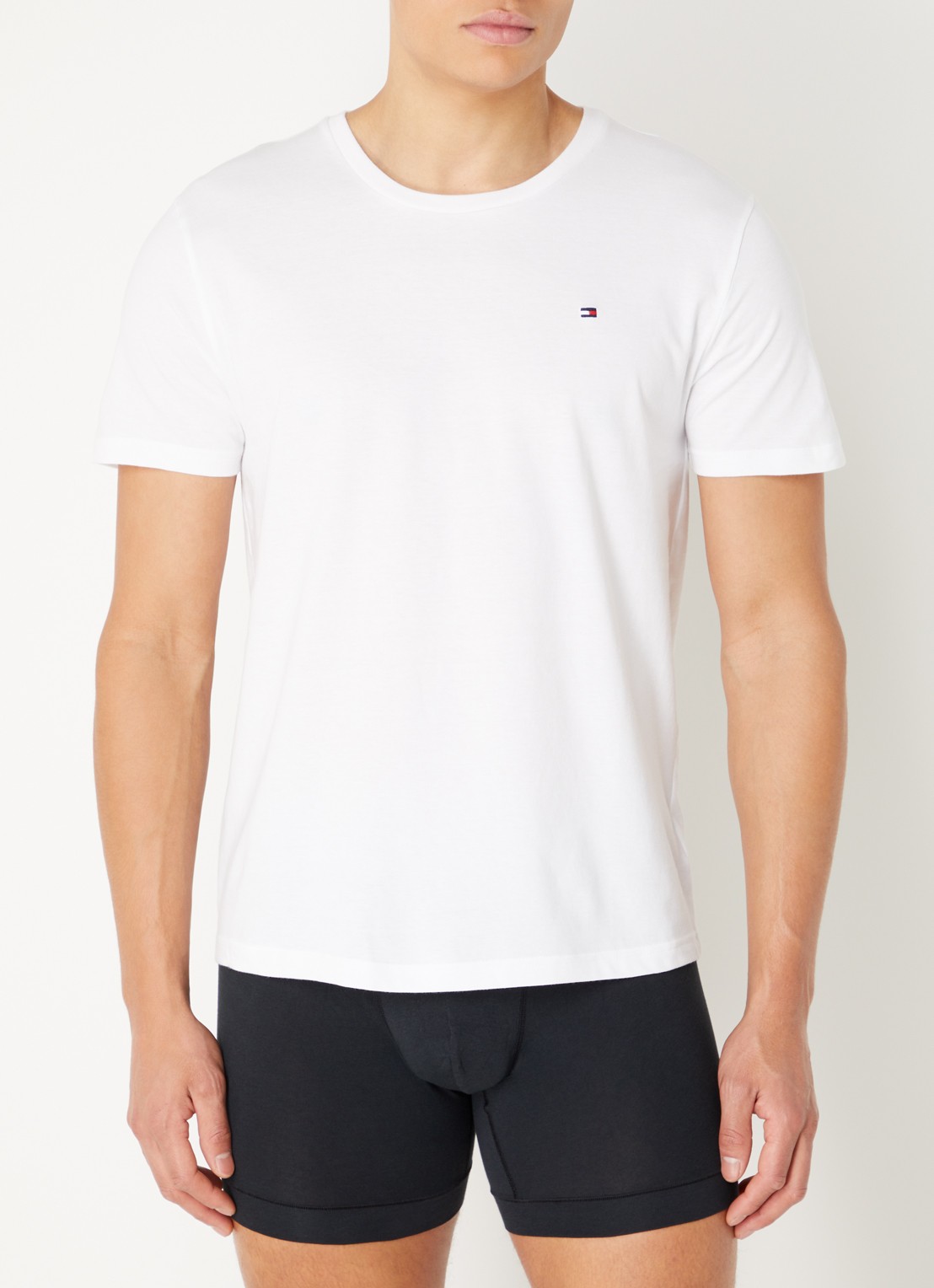 Tommy Hilfiger T-shirts met logo in 3-pack - detail 3 wit