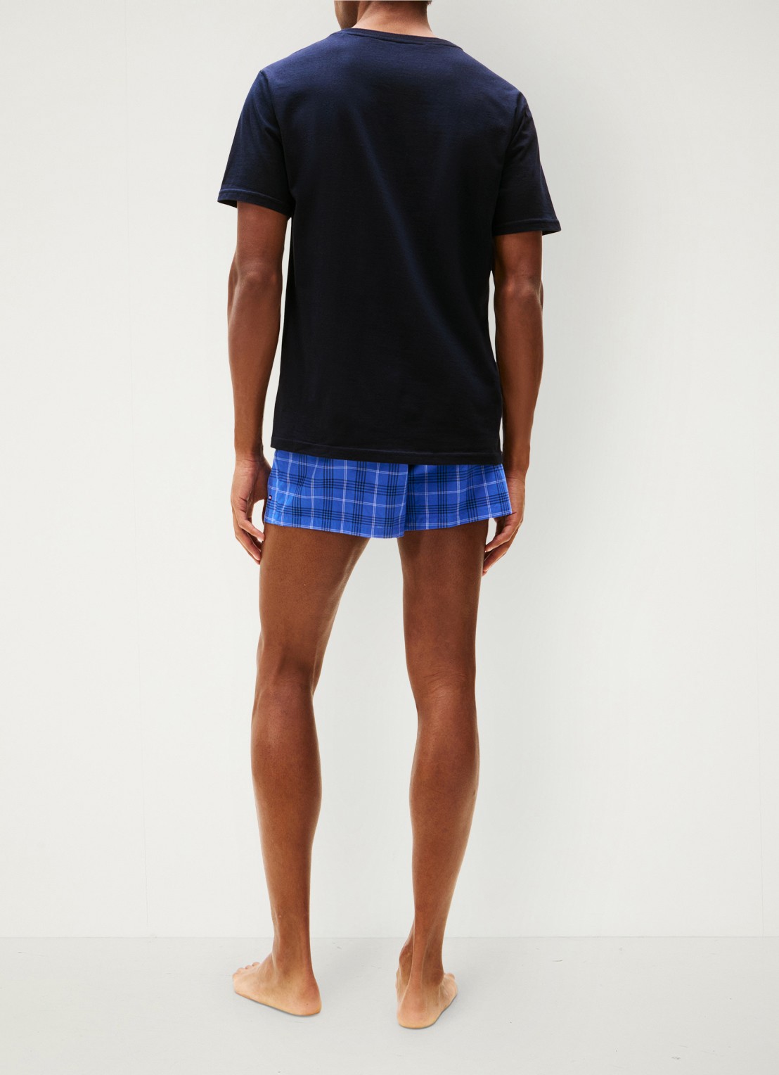 Tommy Hilfiger T-shirts met logo in 3-pack - achterkant 5 donkerblauw