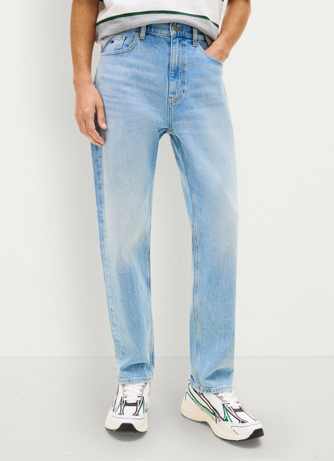 Tommy Hilfiger Tapered fit jeans in katoenblend - detail 4 denim