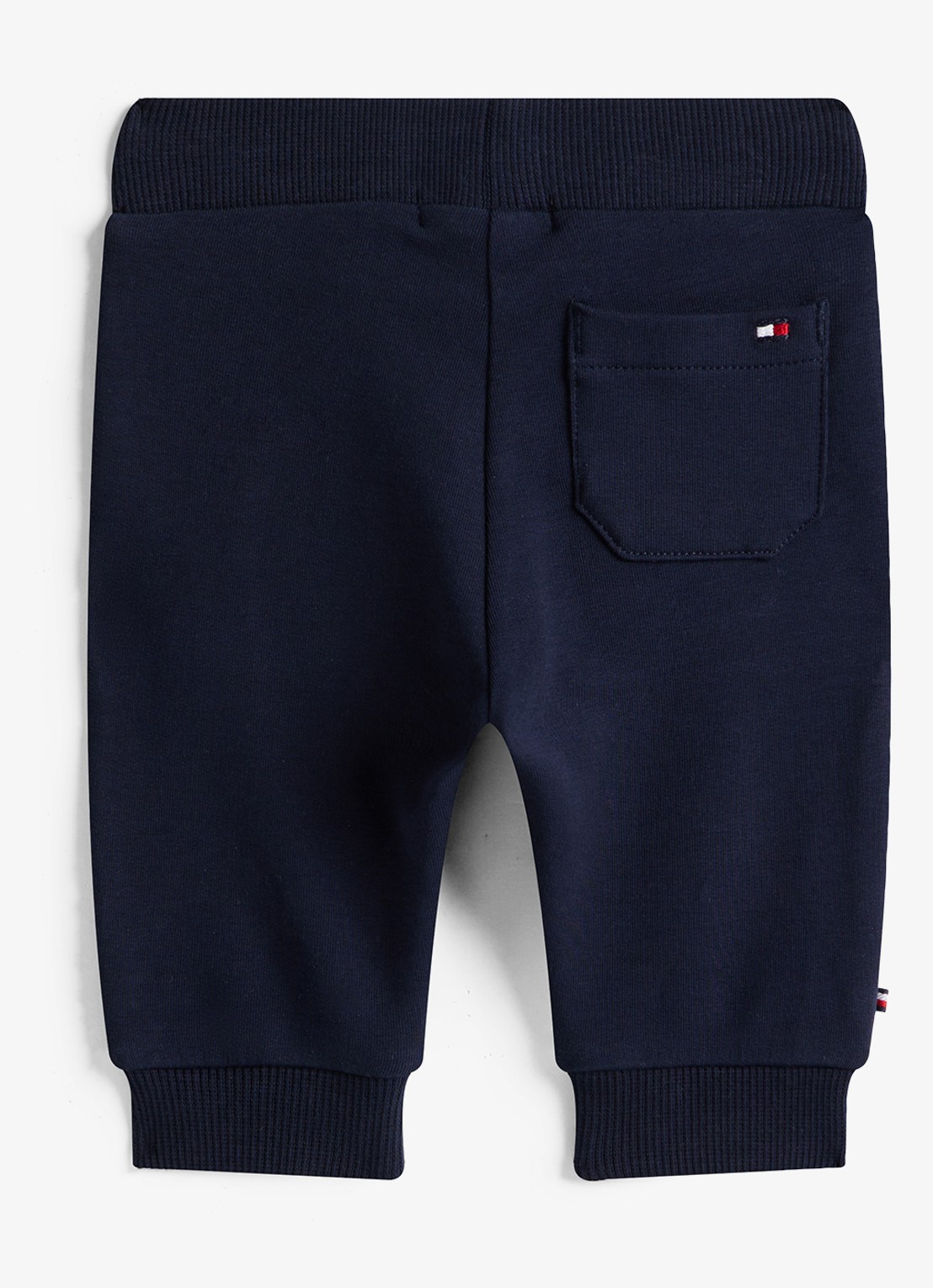 Tommy Hilfiger Tapered fit joggingbroek met logo - achterkant donkerblauw