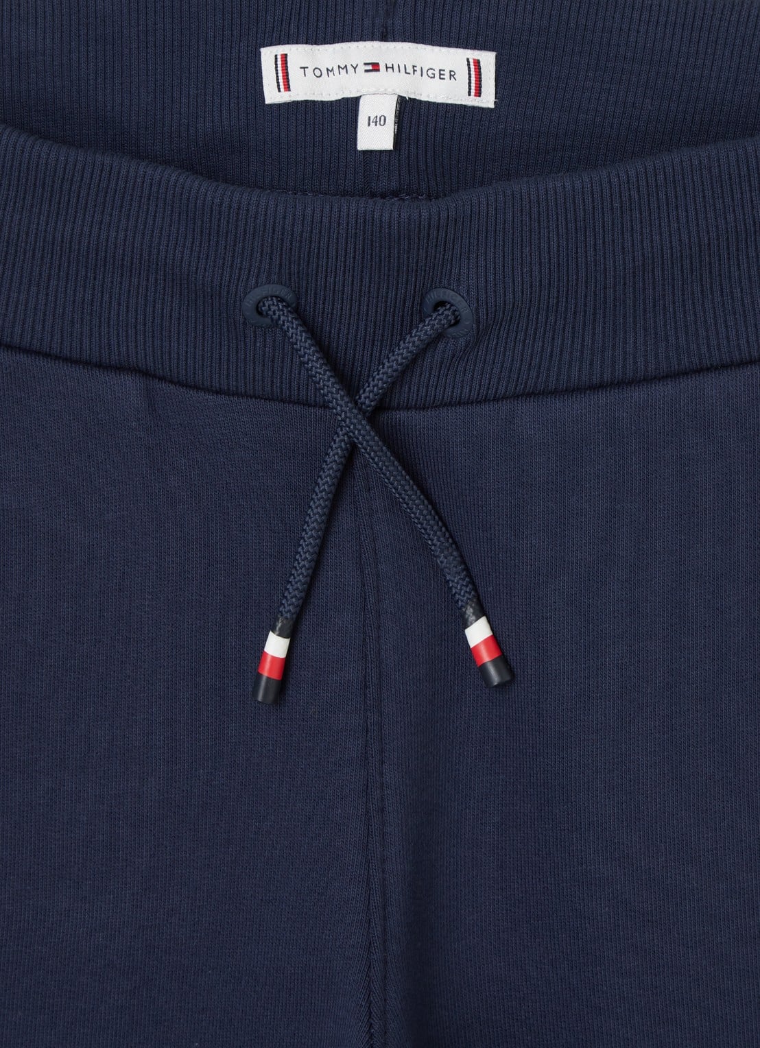 Tommy Hilfiger Tapered fit joggingbroek met logoborduring - detail 3 donkerblauw