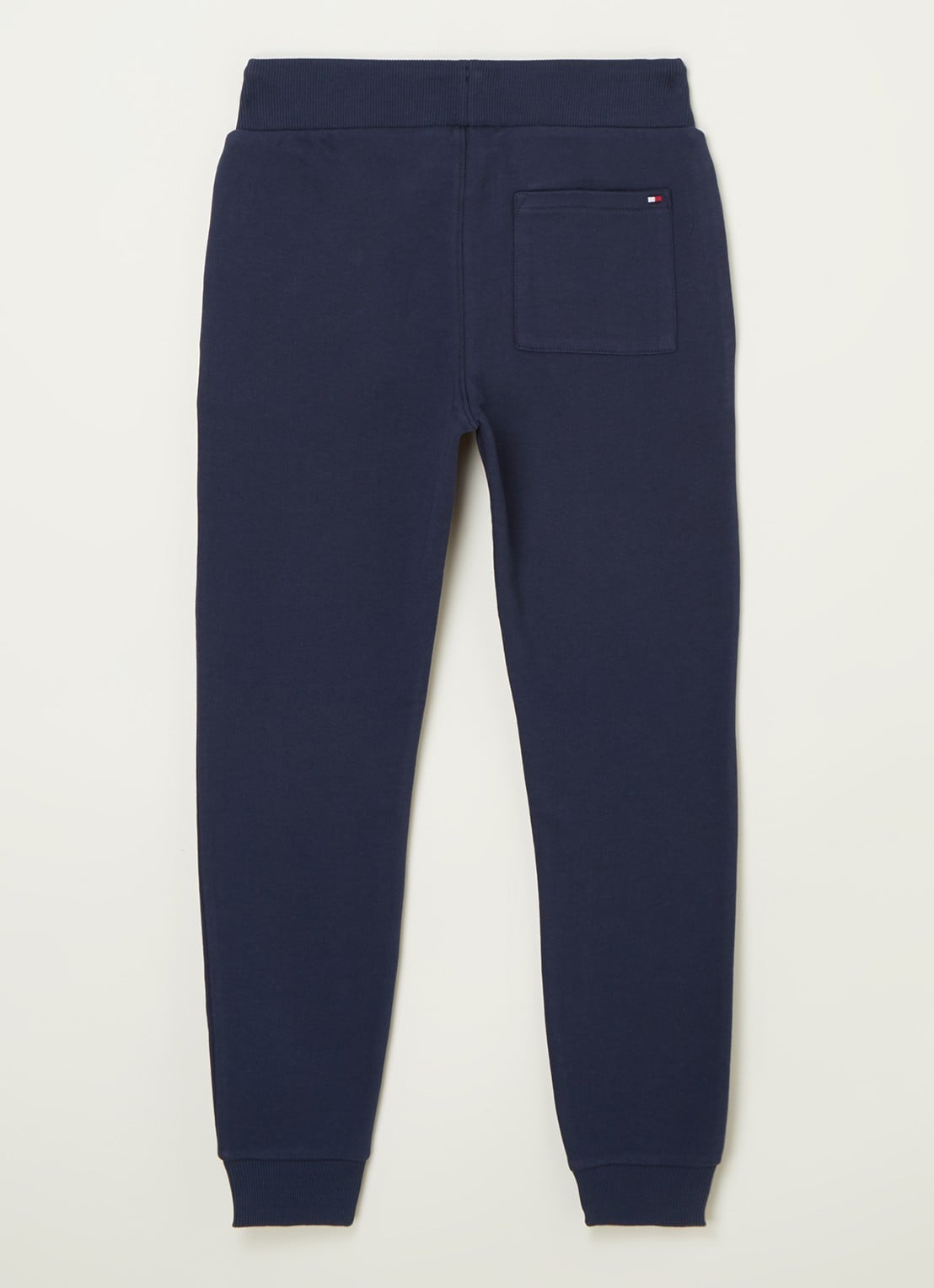 Tommy Hilfiger Tapered fit joggingbroek met logoborduring - voorkant 2 donkerblauw