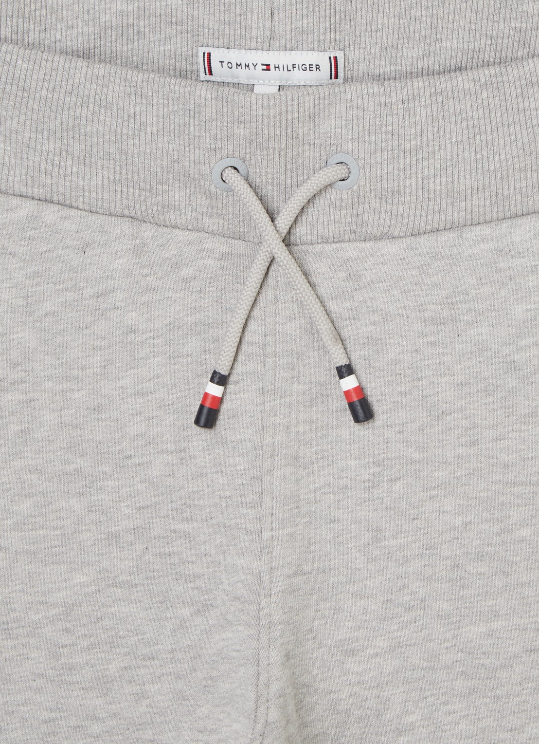 Tommy Hilfiger Tapered fit joggingbroek met logoborduring - detail 3 grijsmele