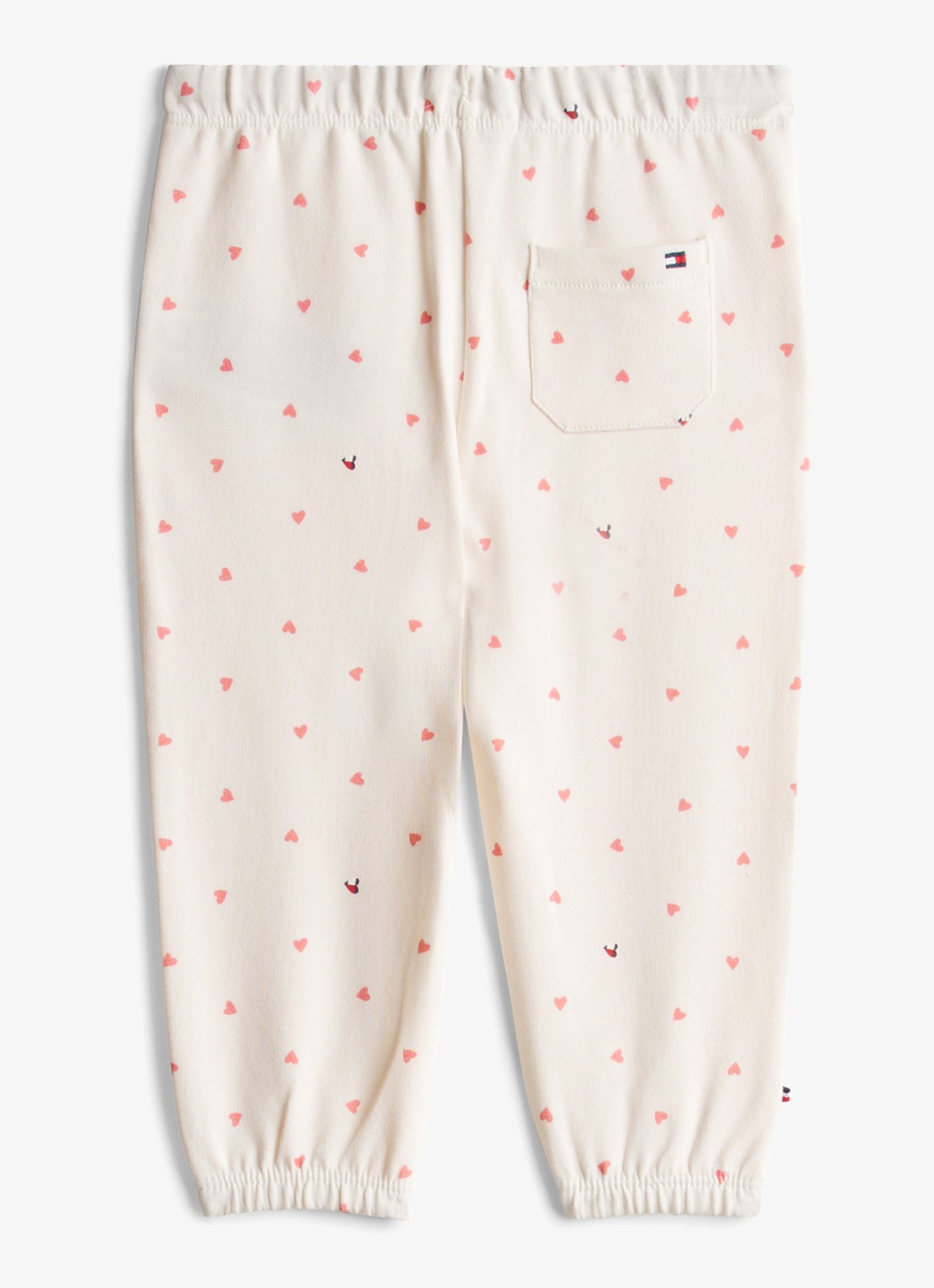 Tommy Hilfiger Tapered fit joggingbroek met print - achterkant gebroken wit