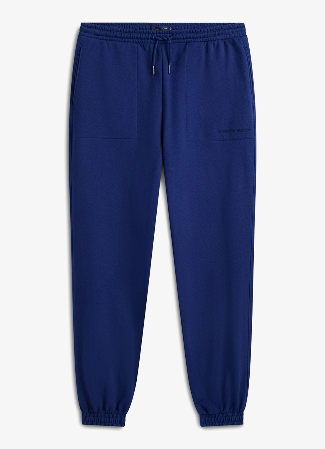 Tommy Hilfiger Tapered fit joggingbroek met steekzakken - voorkant 2 donkerblauw
