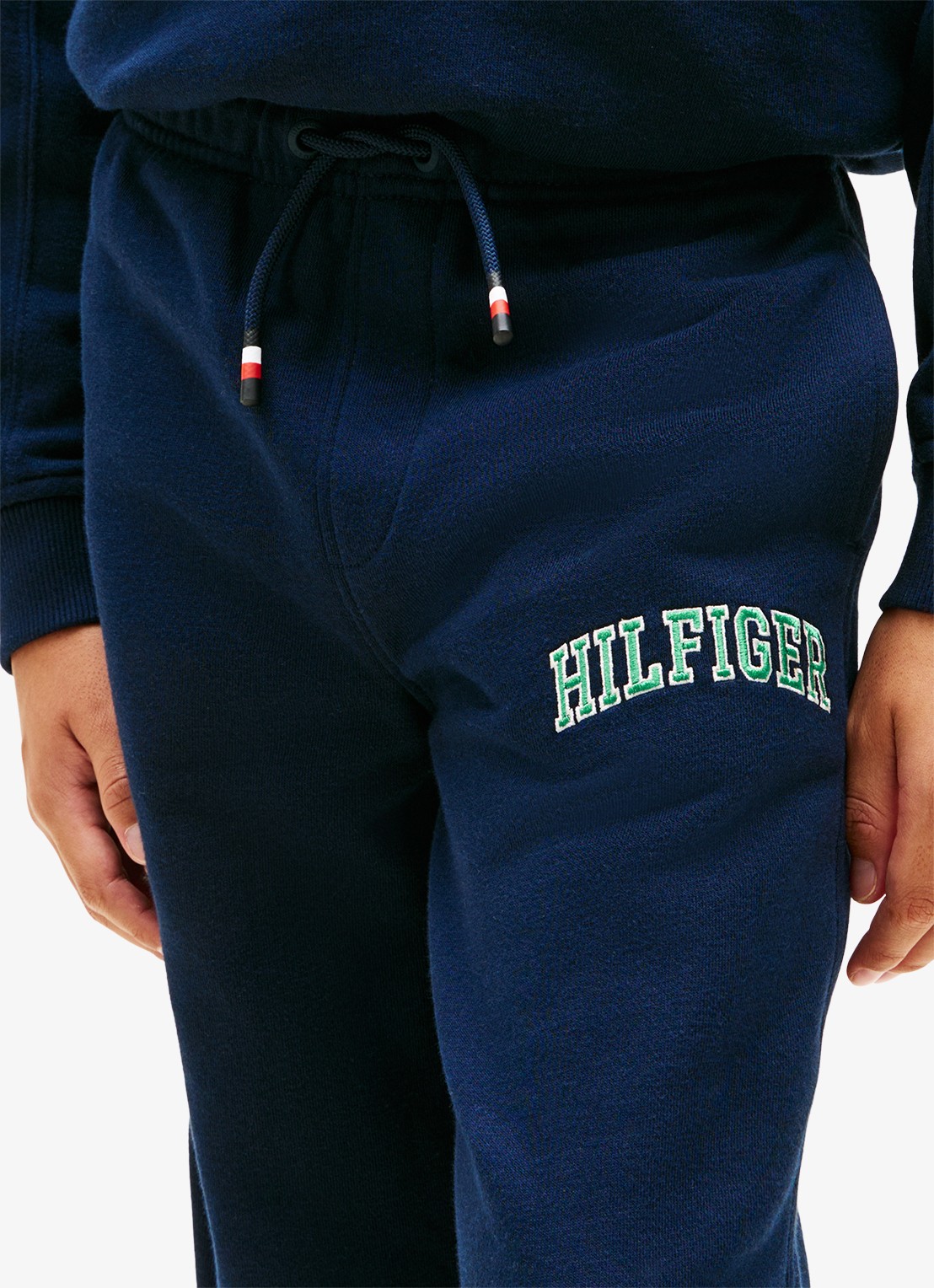 Tommy Hilfiger Tapered fit joggingsbroek met logo en steekzakken - detail dark night navy-c1g
