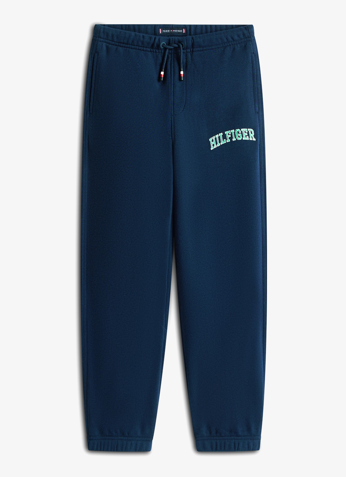 Tommy Hilfiger Tapered fit joggingsbroek met logo en steekzakken - voorkant 4 dark night navy-c1g