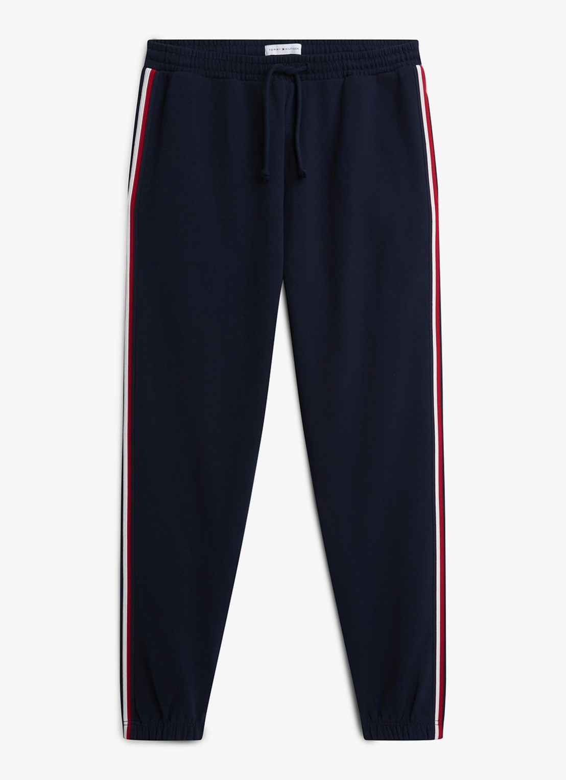Tommy Hilfiger Tapered fit lounge joggingbroek met logoband - voorkant 4 donkerblauw